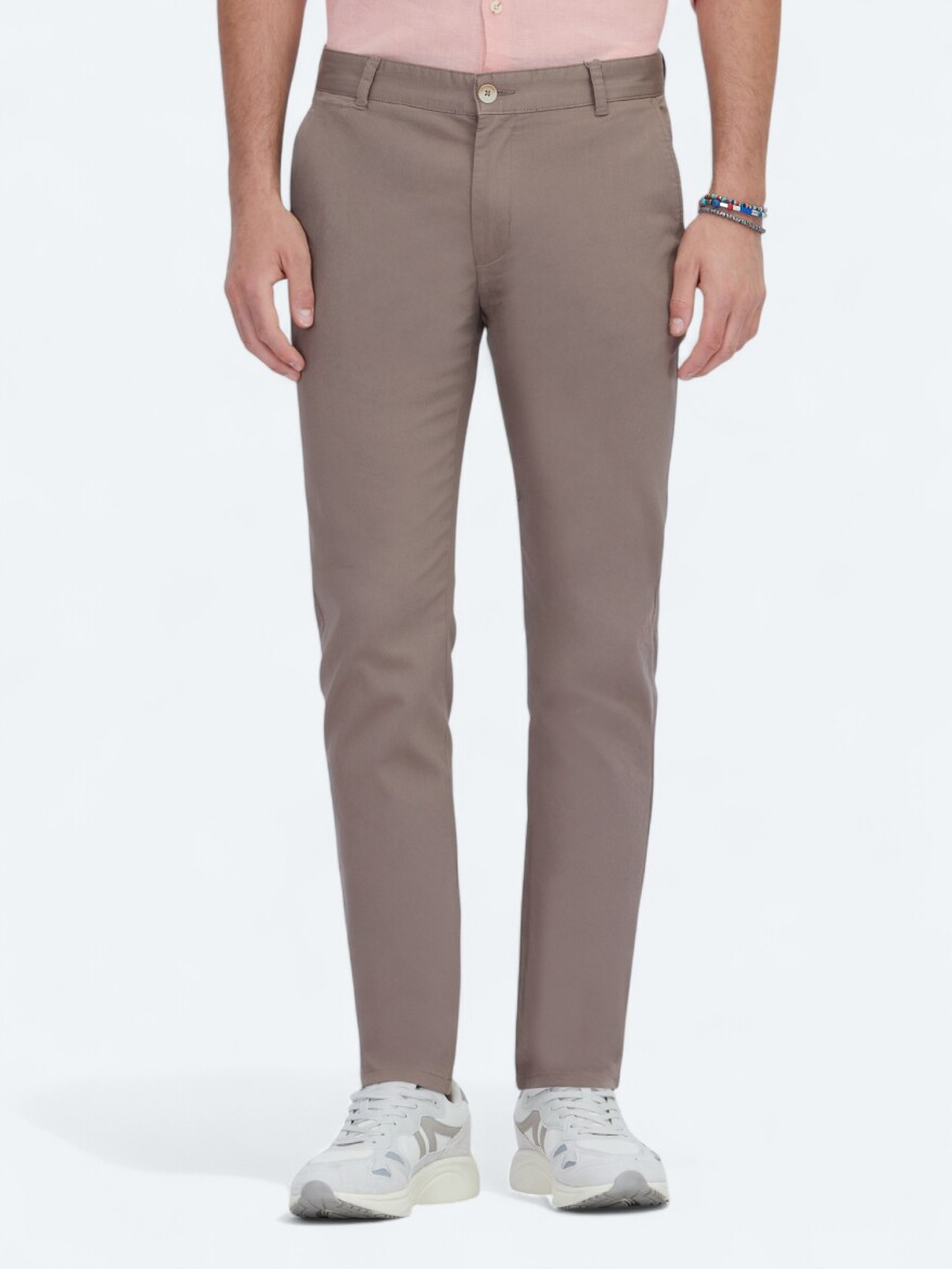 Mink Weaving Regular Fit Casual Cotton Blended Trousers - 2