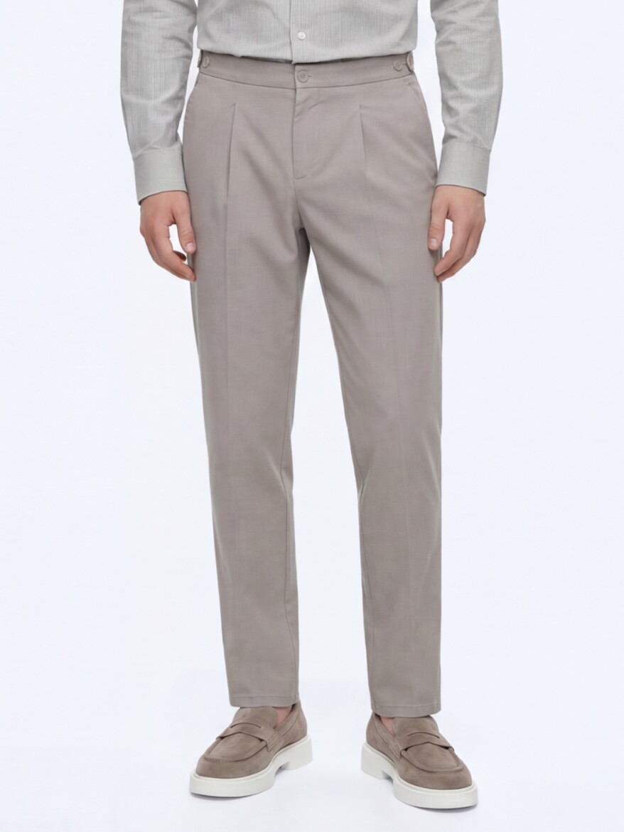 Mink Weaving Regular Fit Casual Cotton Blended Trousers - 4