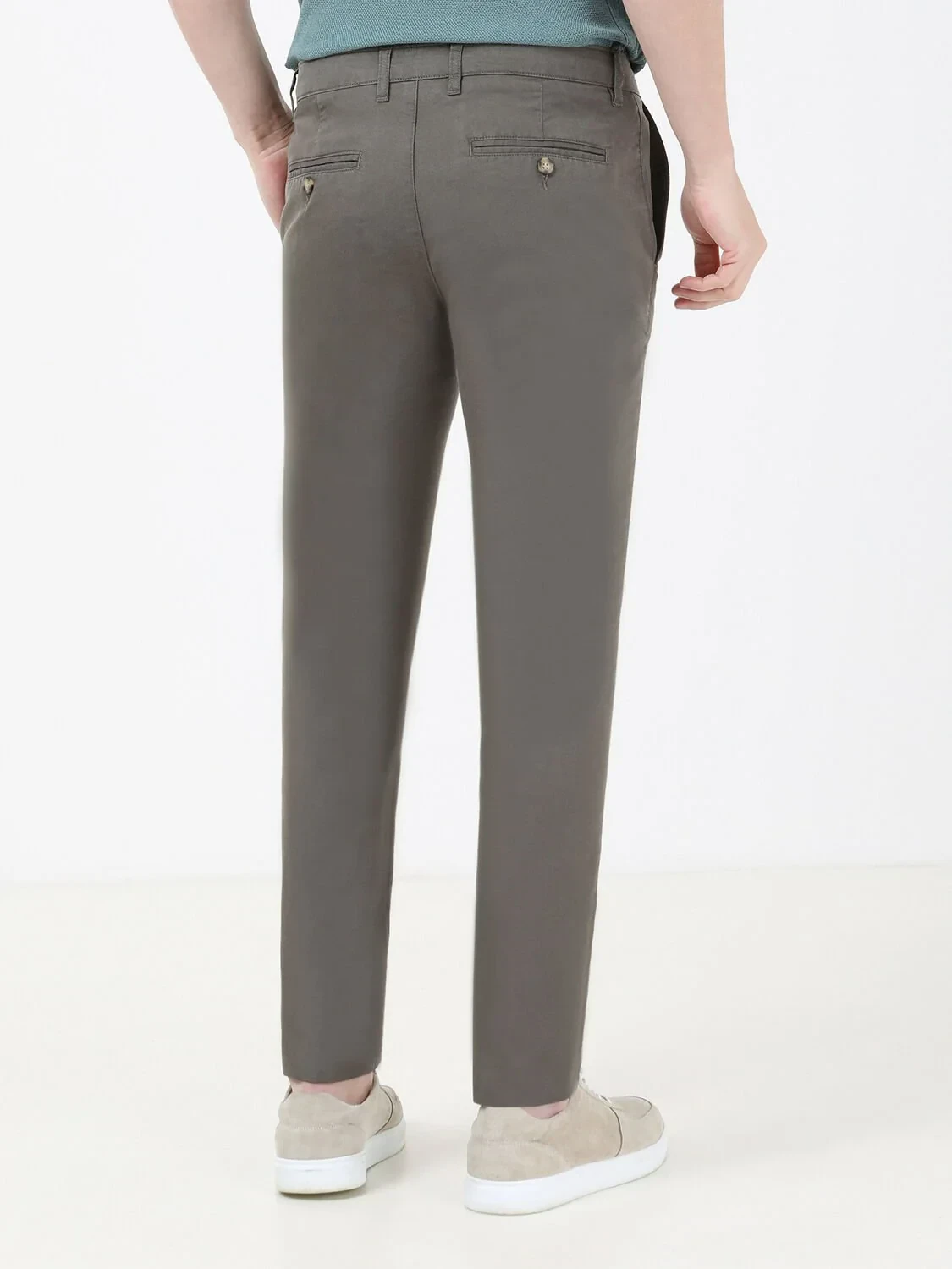 Mink Weaving Regular Fit Casual Trousers - 4
