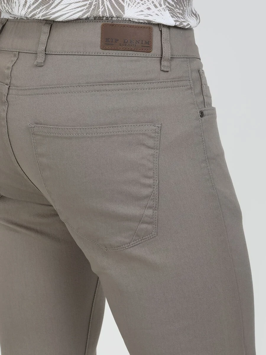Mink Weaving Slim Fit Casual Cotton Blended Trousers - 4