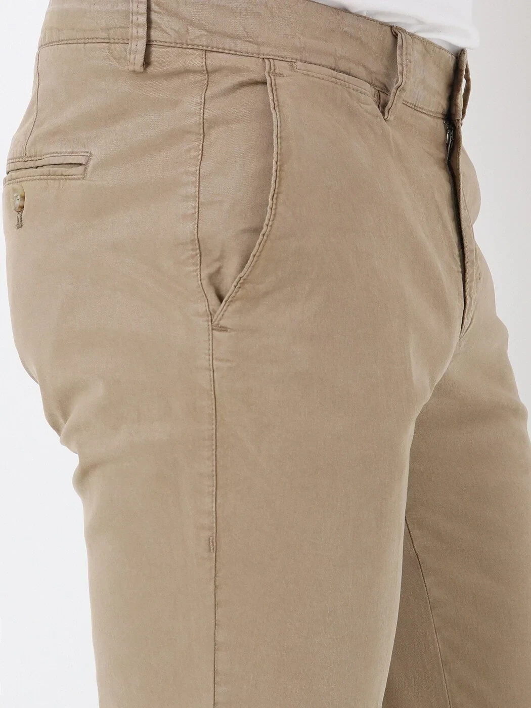 Mink Weaving Slim Fit Casual Cotton Blended Trousers - 3