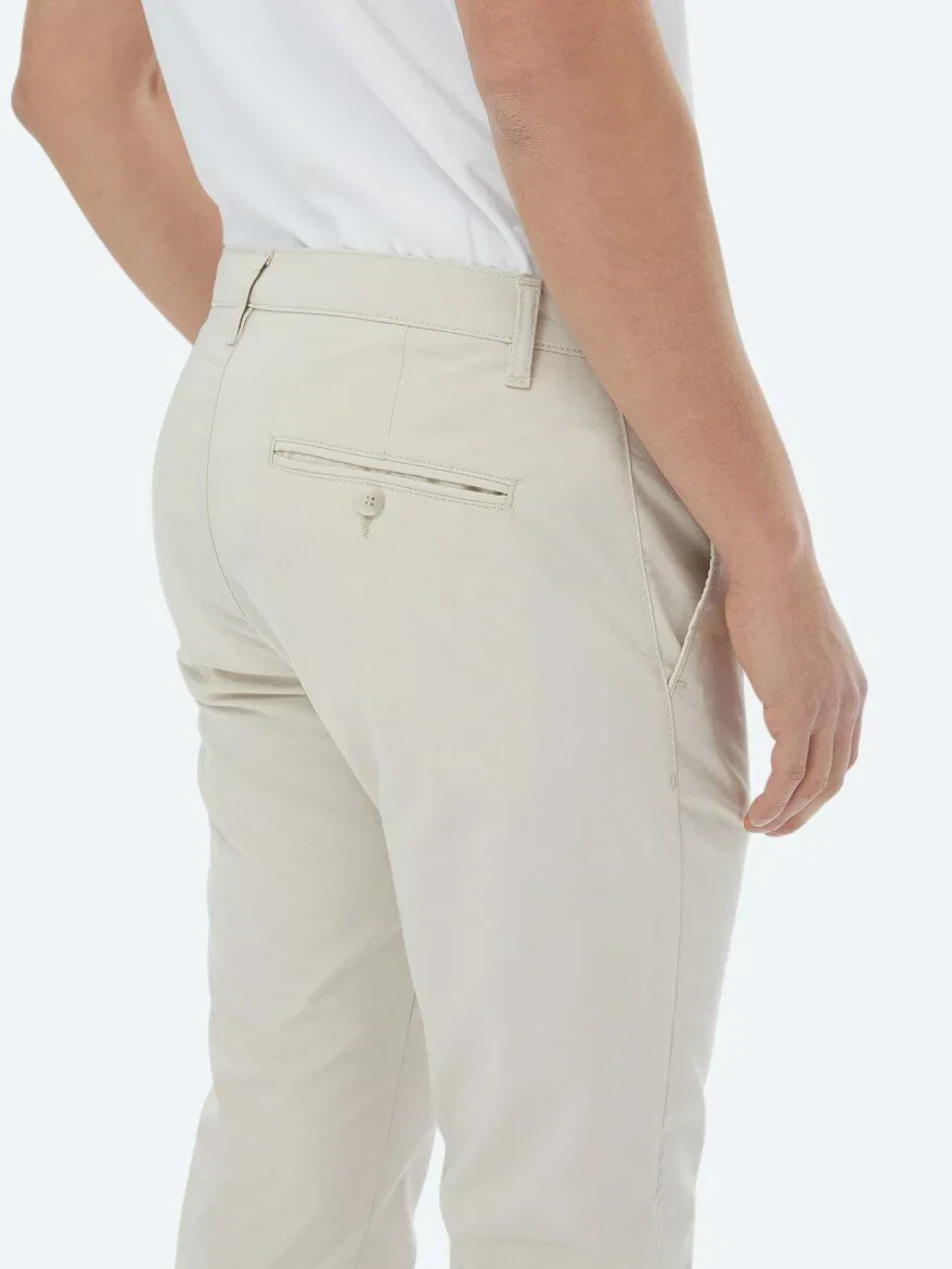 Mink Weaving Slim Fit Casual Trousers 