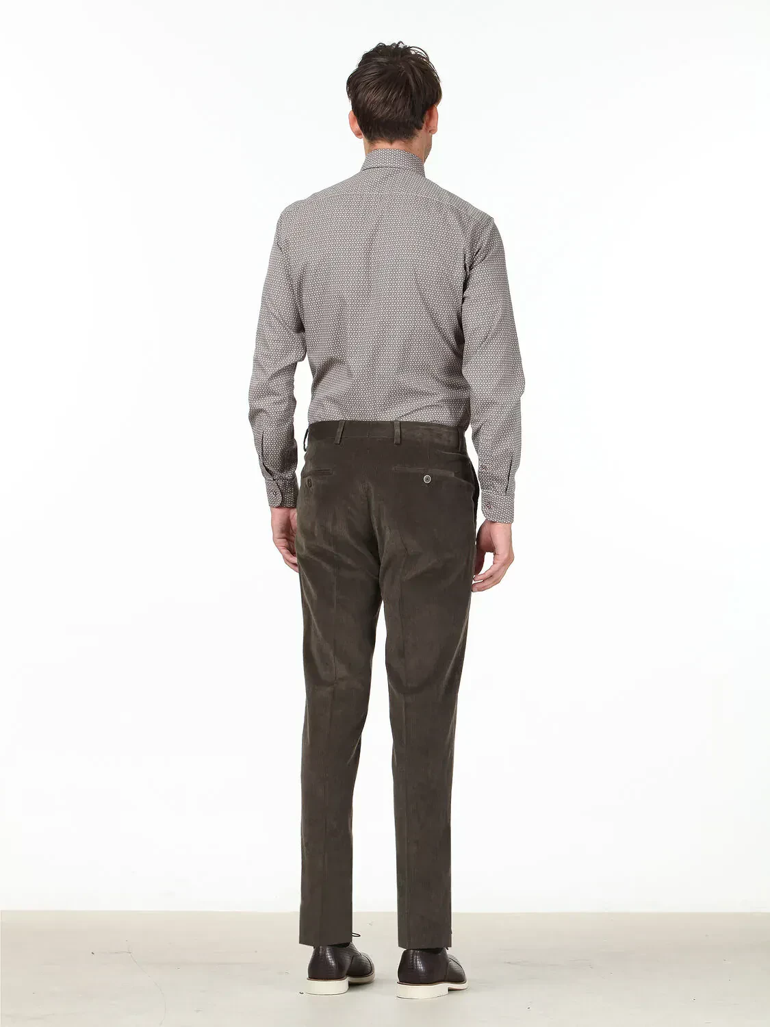 Mink Weaving Slim Fit Classical Cotton Blended Trousers - 4