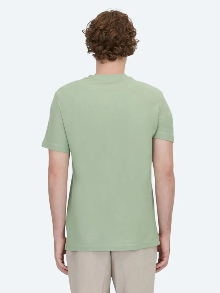Mint Bisiklet Yaka %100 Pamuk T-Shirt - 4