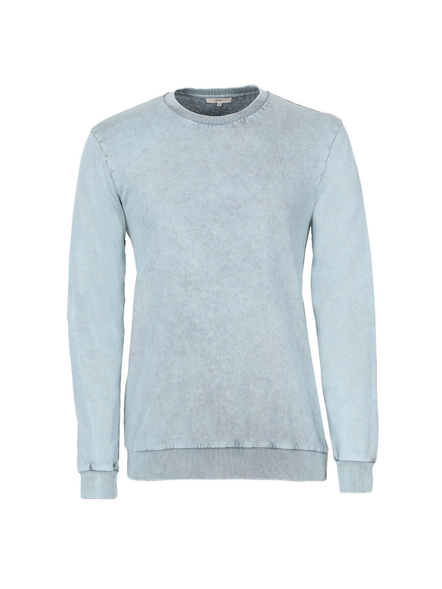 Mint Bisiklet Yaka Düz Sweatshırt - 5