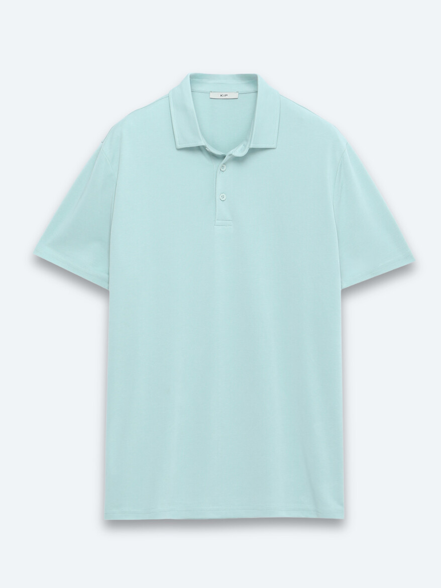Mint Düz Polo Yaka T-Shirt - 6