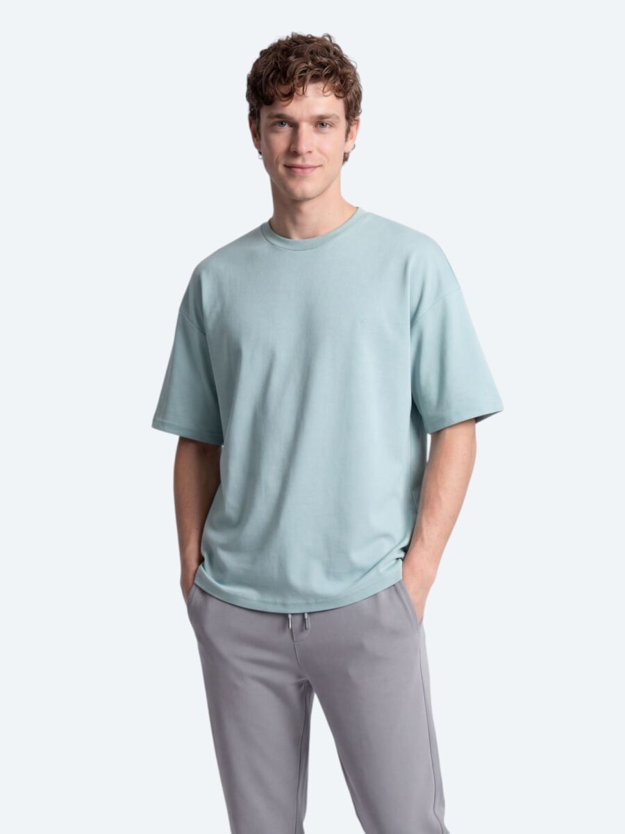 Mint Düz T-Shirt - 1