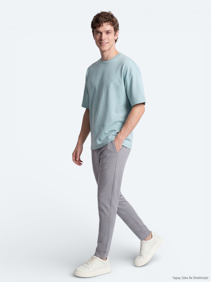 Mint Düz T-Shirt - 3