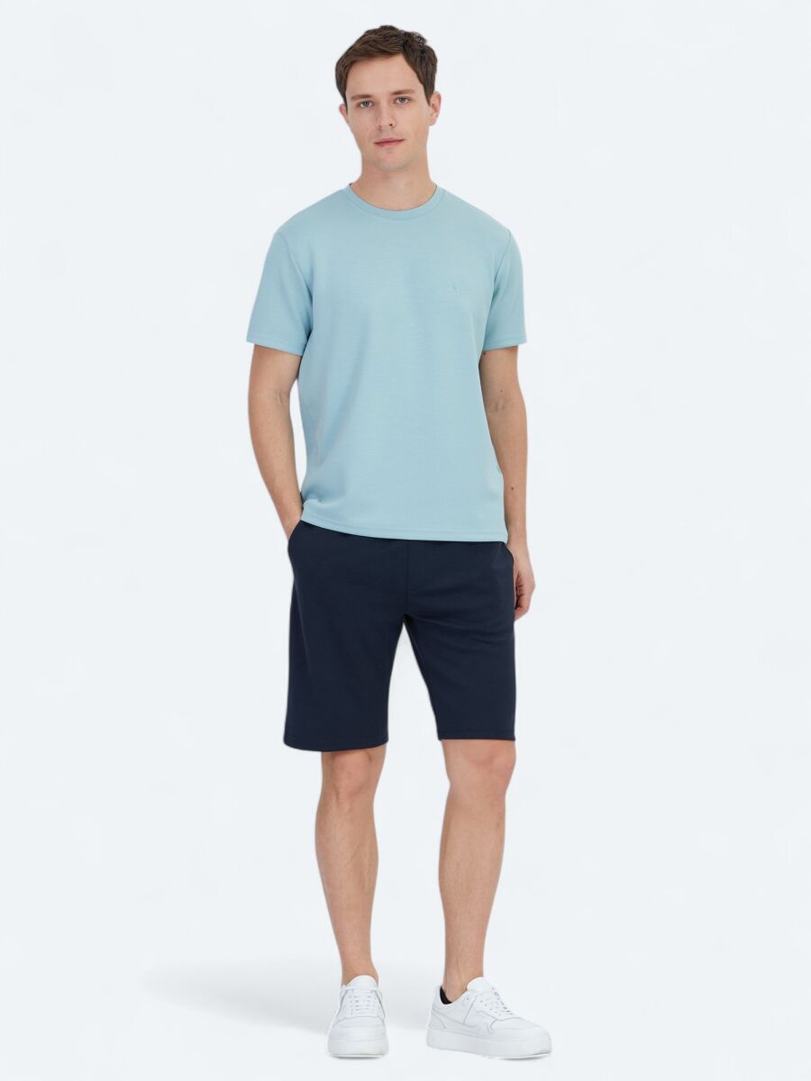 Mint Plain Crew Neck T-Shirt - 2