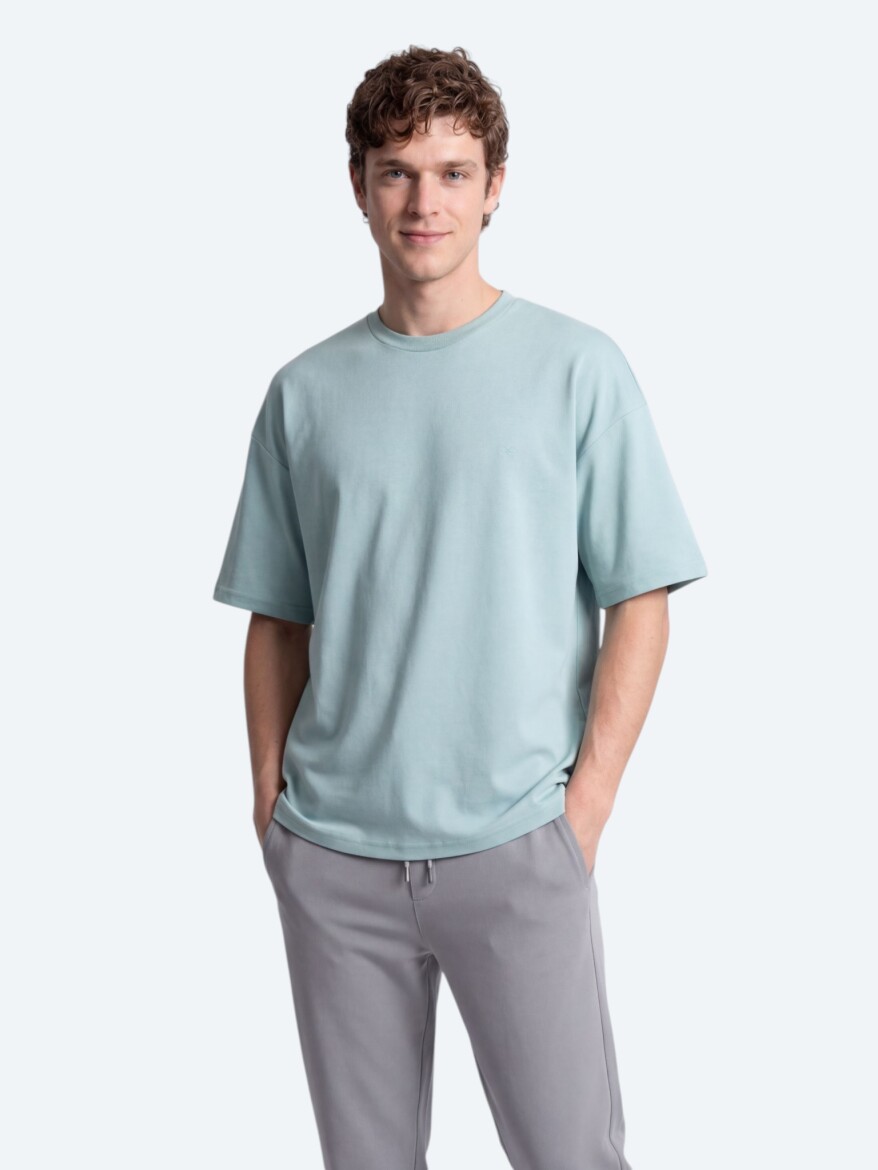 Mint Plain T-Shirt - KİP