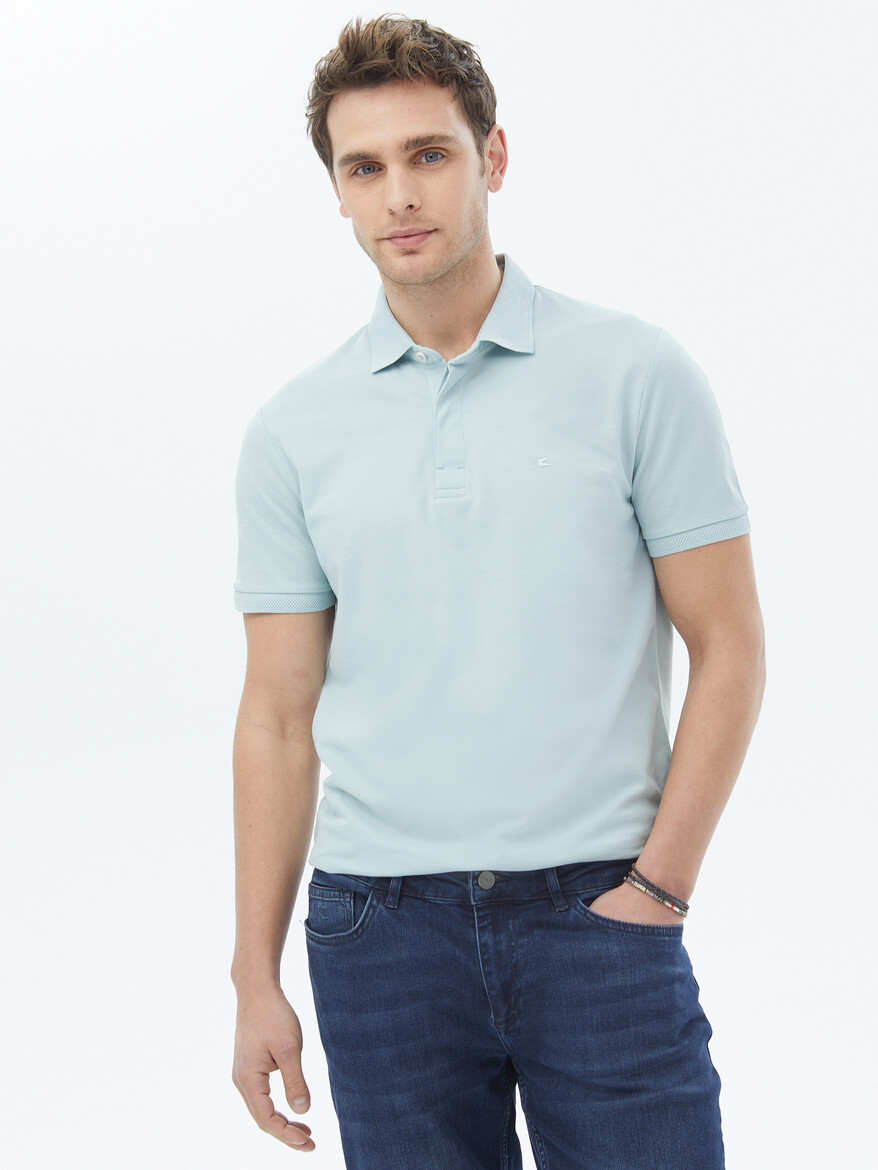 Mint Polo Yaka %100 Pamuk T-Shirt - 3