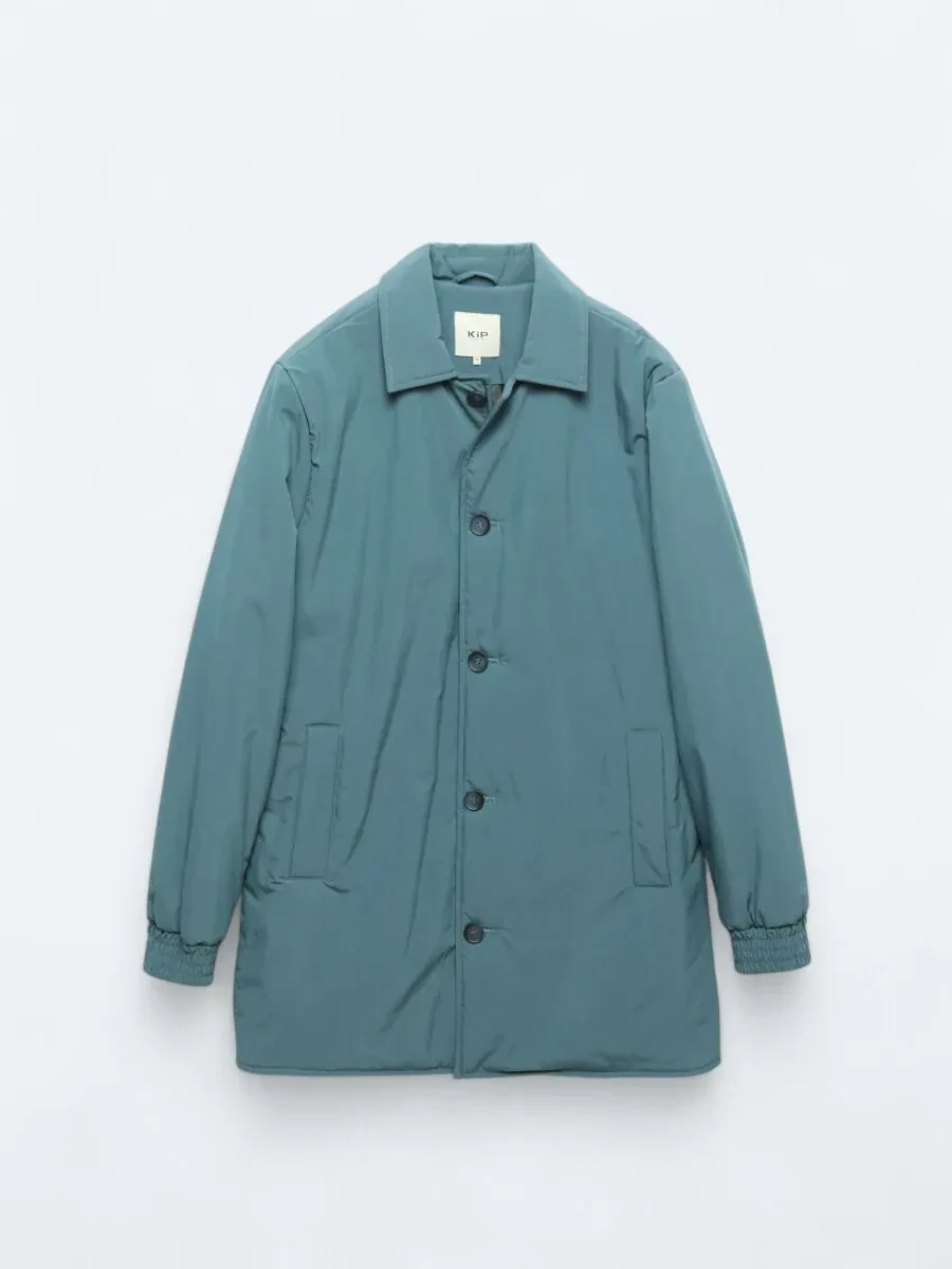 Mint Regular Fit Bebe Yaka Casual Dokuma Pardesü - 9