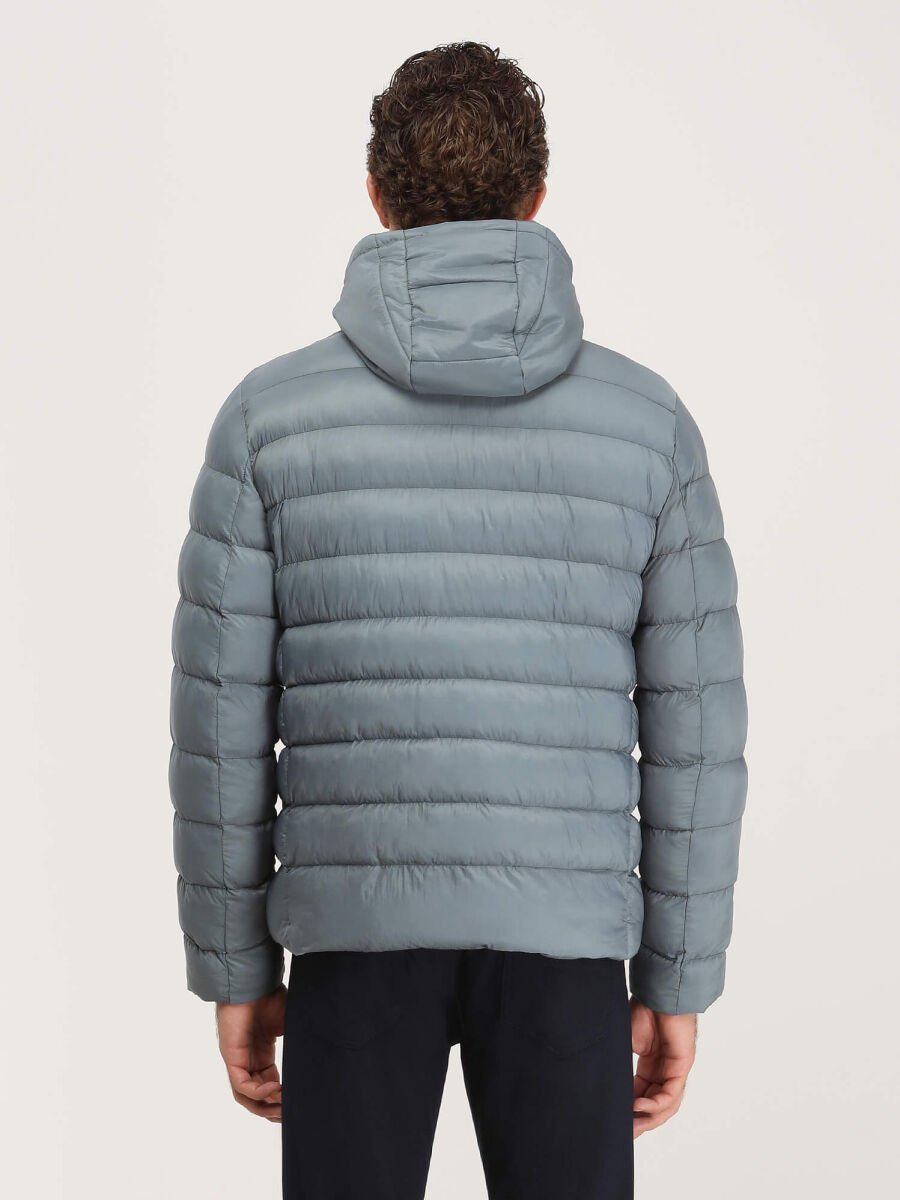 Mint Regular Fit Kapüşonlu Casual Dokuma Mont - 6