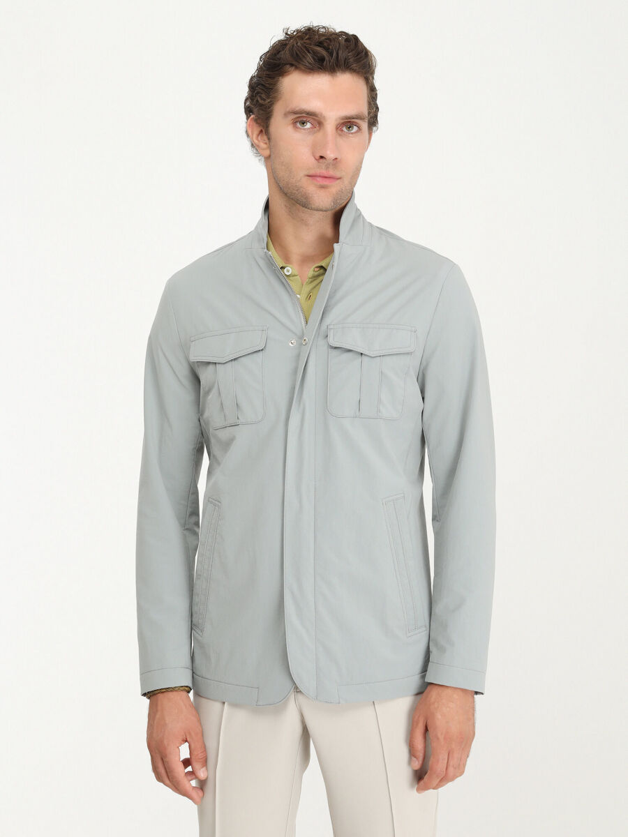 Mint Regular Fit Lightweight Jacket - 3