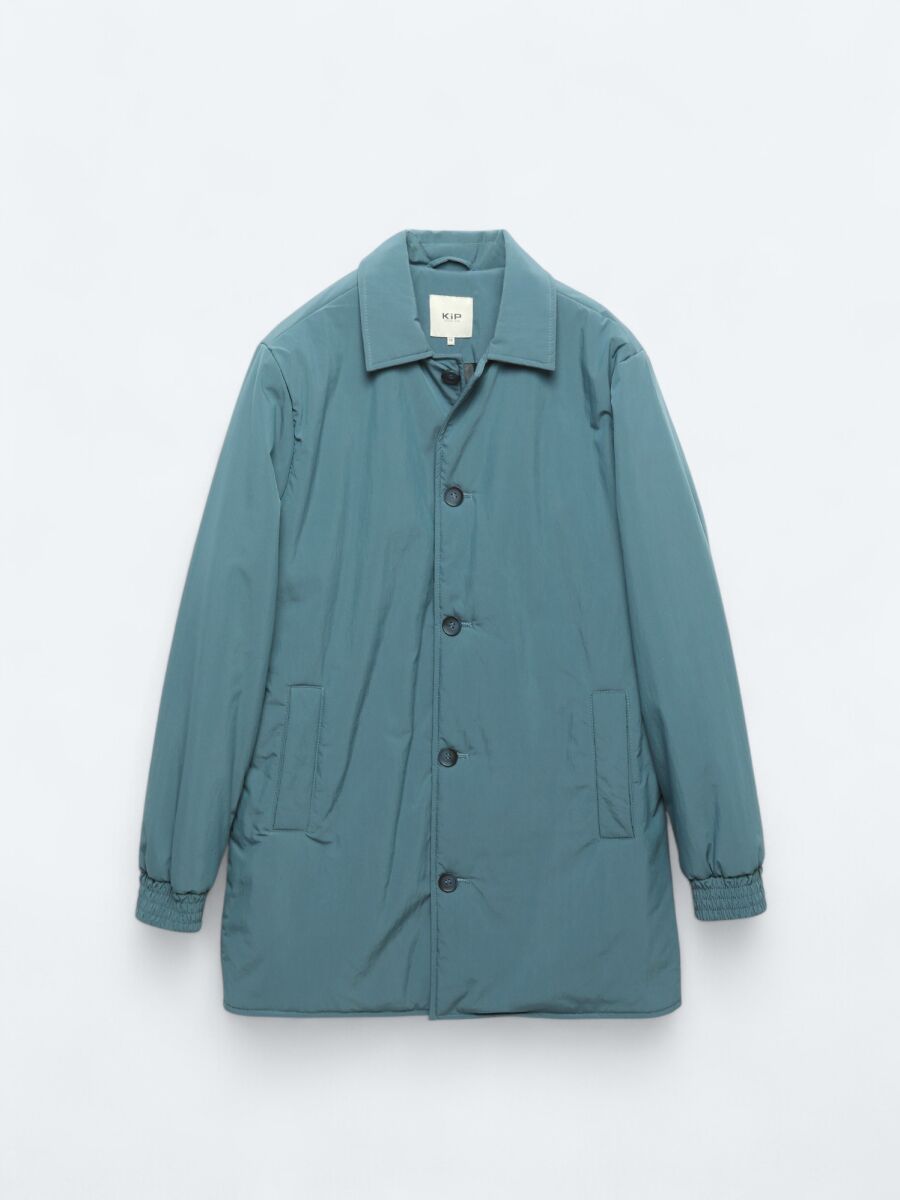 Mint Regular Fit Round Collar Casual Weaving Rain Coat - 9