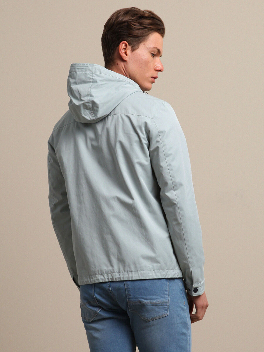 Mint Slim Fit Casual Weaving Coat - 4