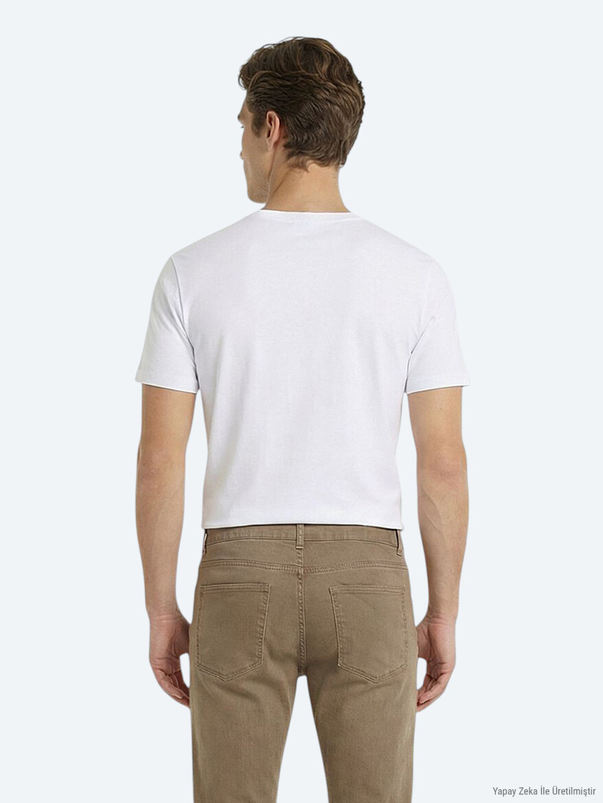 Multicolor 2 5-Pack Plain 100% Cotton T-Shirt - 7