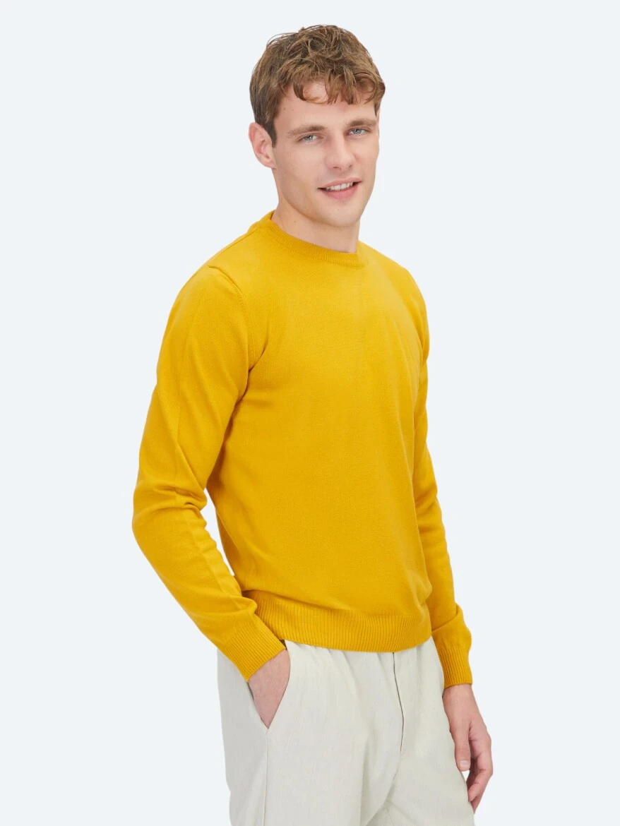 Mustard Knitwear Sweatshirt - KİP