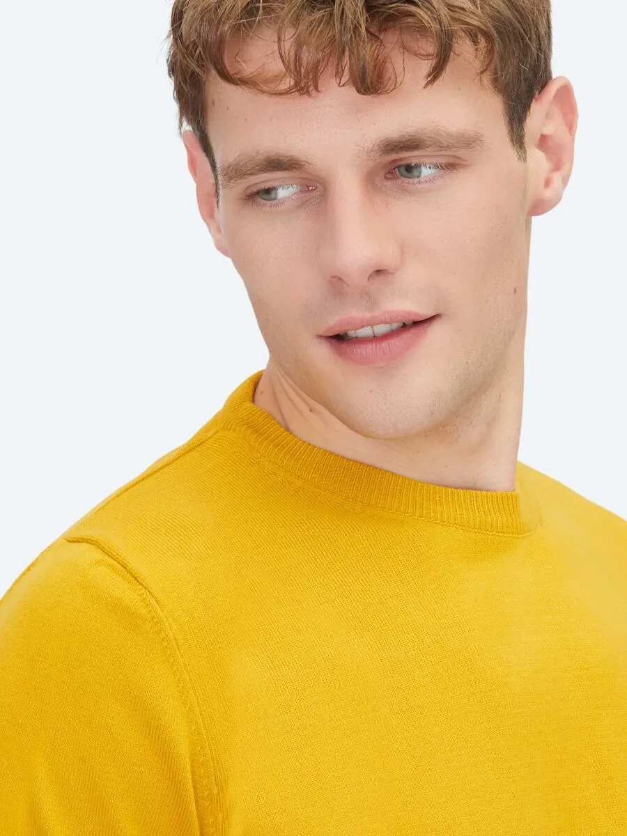 Mustard Knitwear Sweatshirt - 3