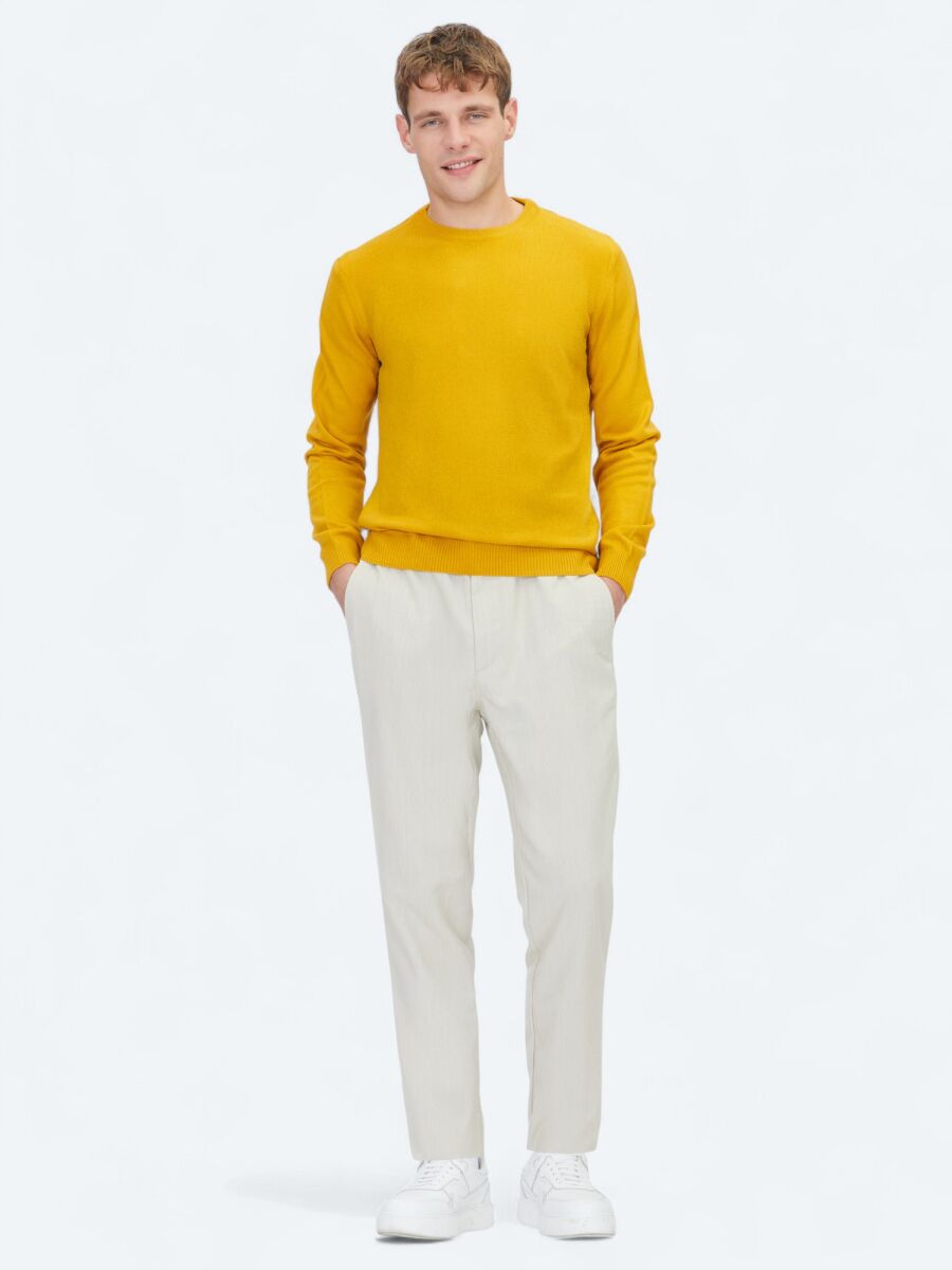 Mustard Knitwear Sweatshirt - 2