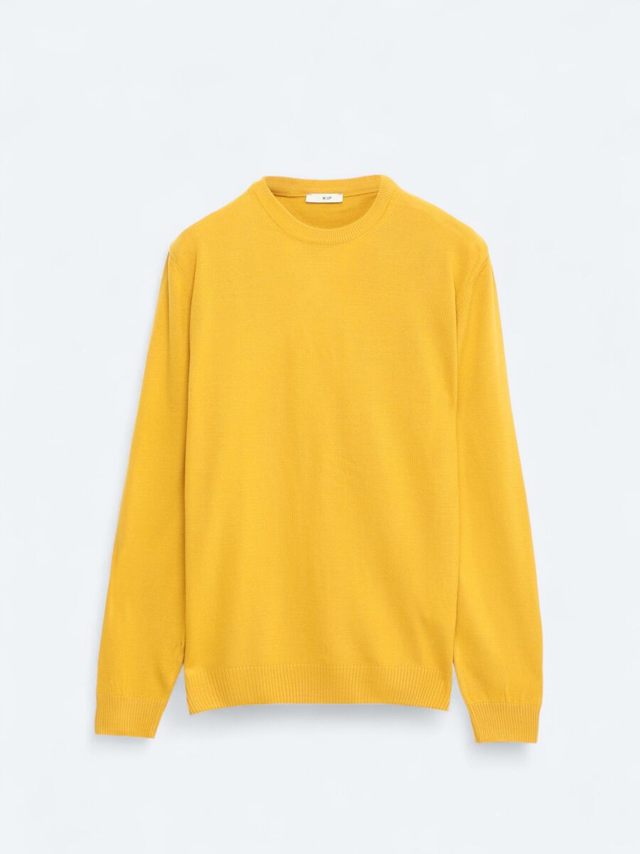 Mustard Knitwear Sweatshirt - 5