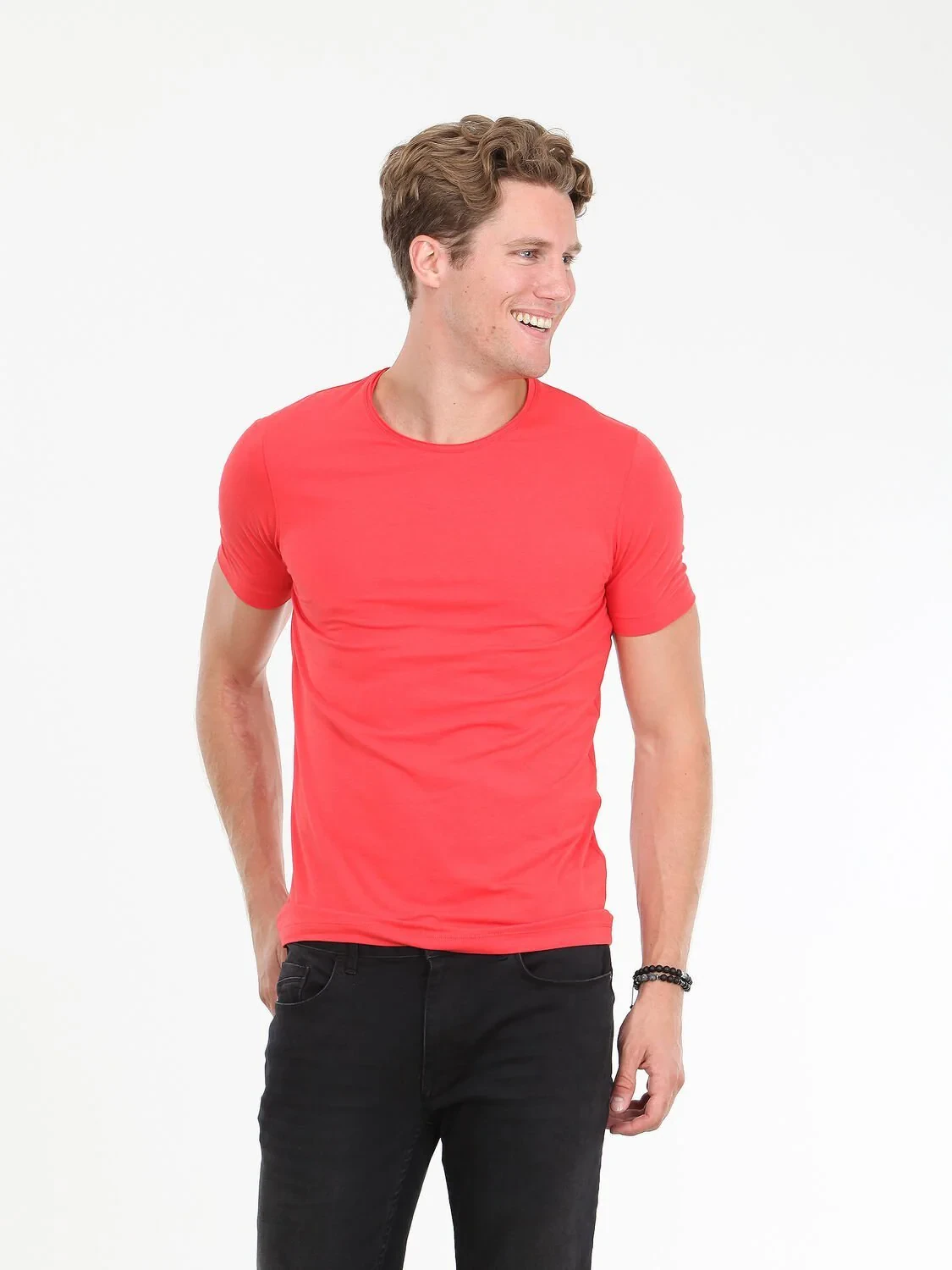 Nar Çiçeği Pamuk Karışımlı T-Shirt - 1