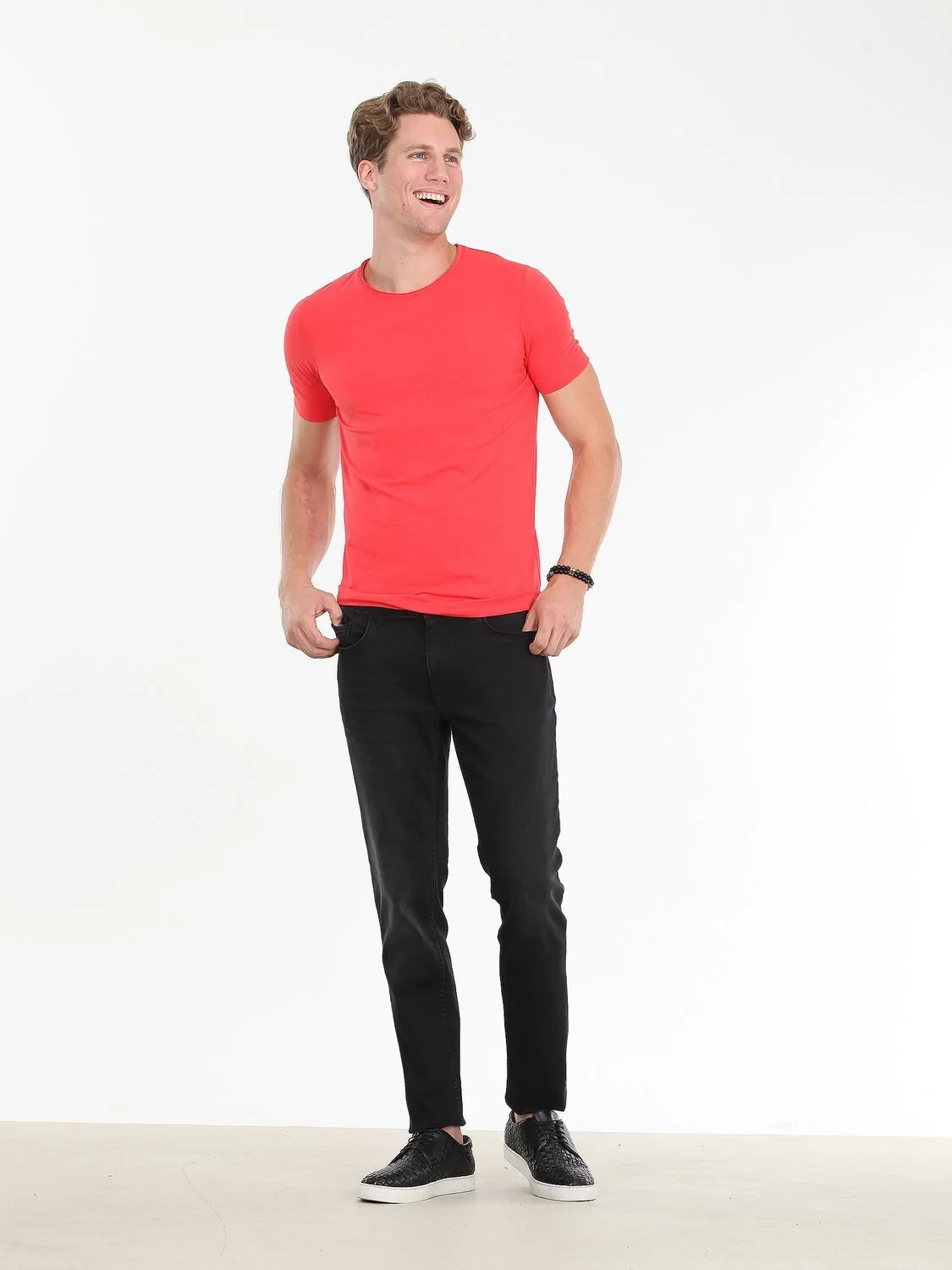 Nar Çiçeği Pamuk Karışımlı T-Shirt - 2