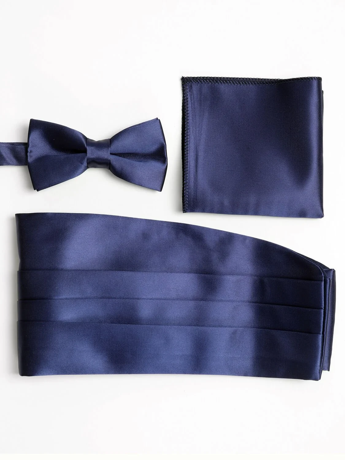 Navy Blue Bow Tie Set - 1