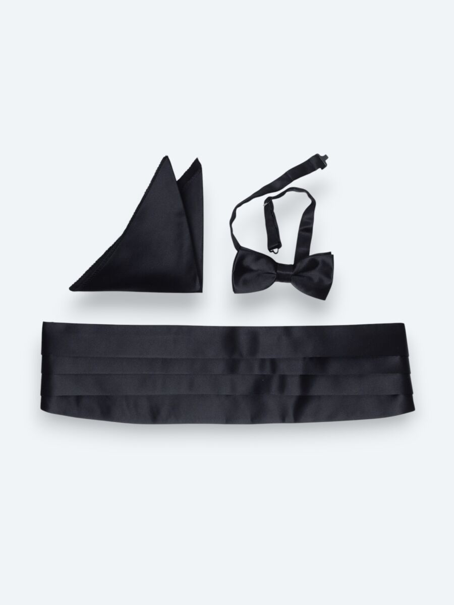 Navy Blue Bow Tie Set - 1