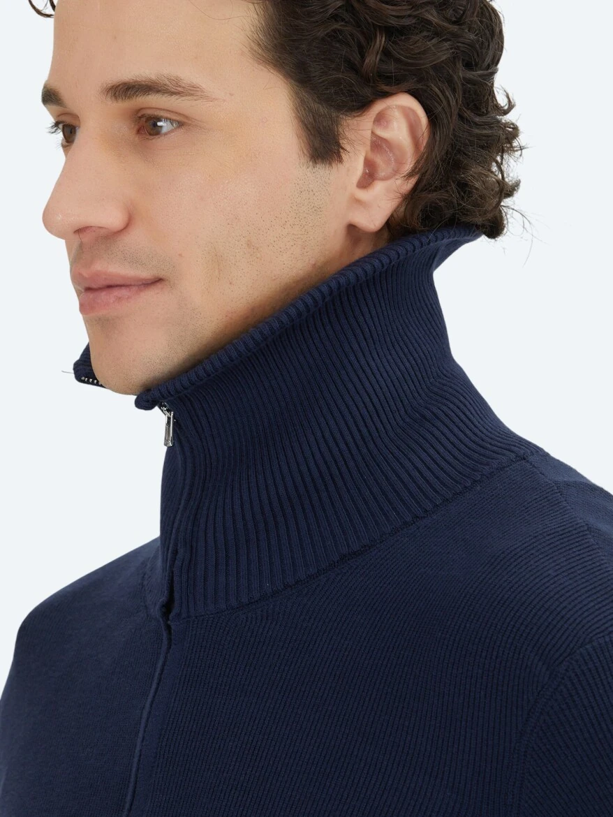 Navy Blue Cardigan - 5