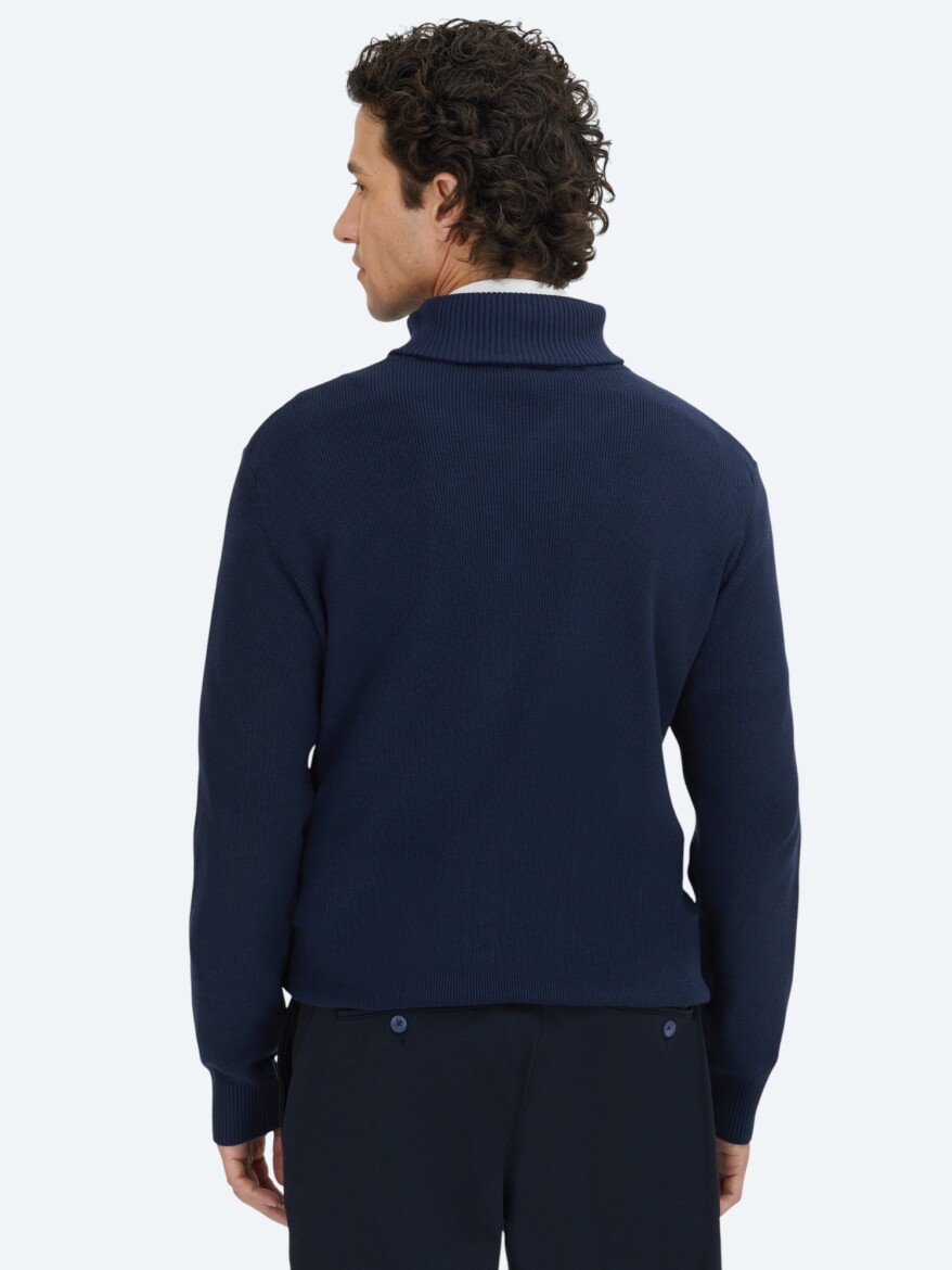 Navy Blue Cardigan - 6