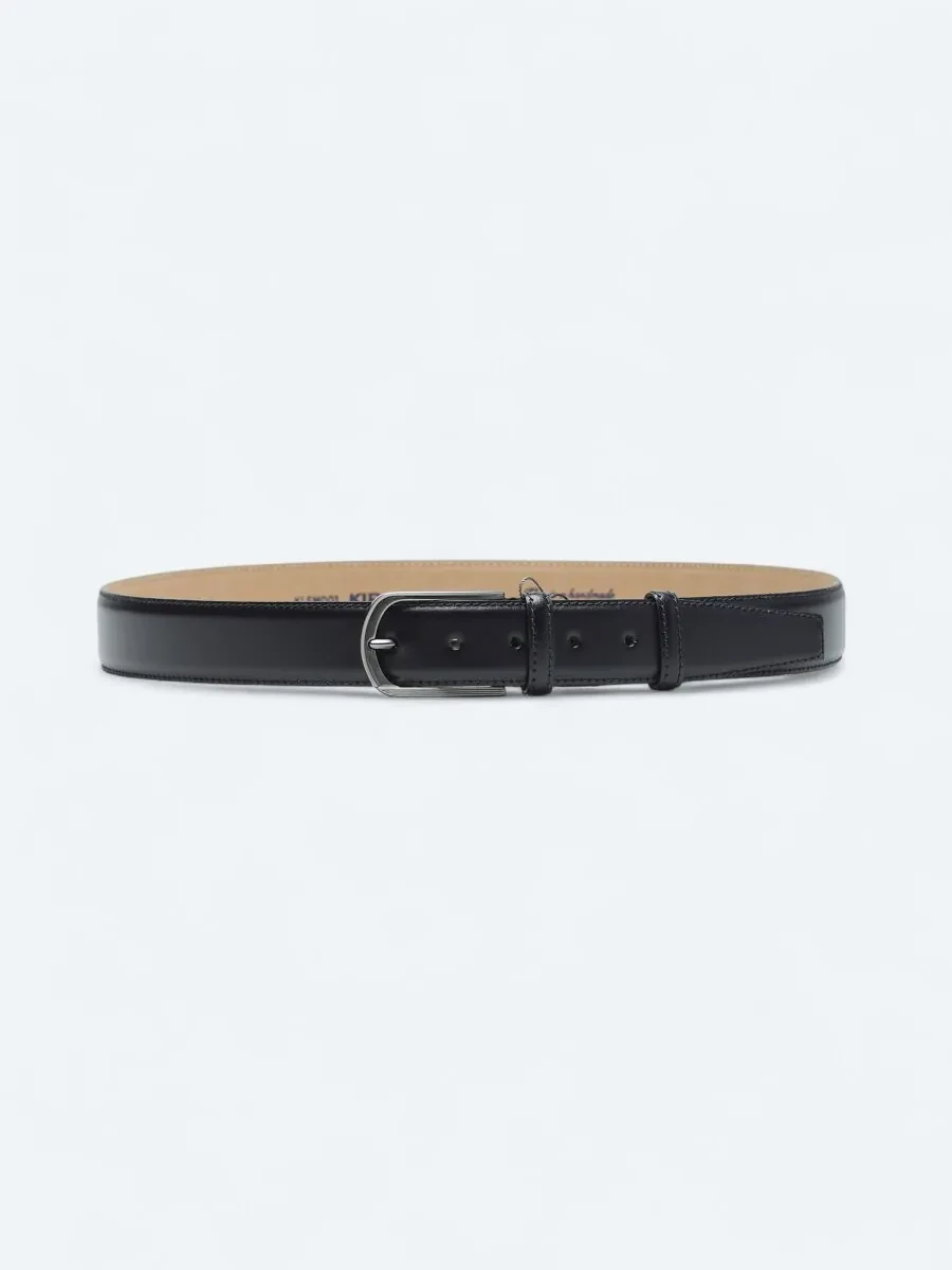 Navy Blue Cow Leather Belt - 1
