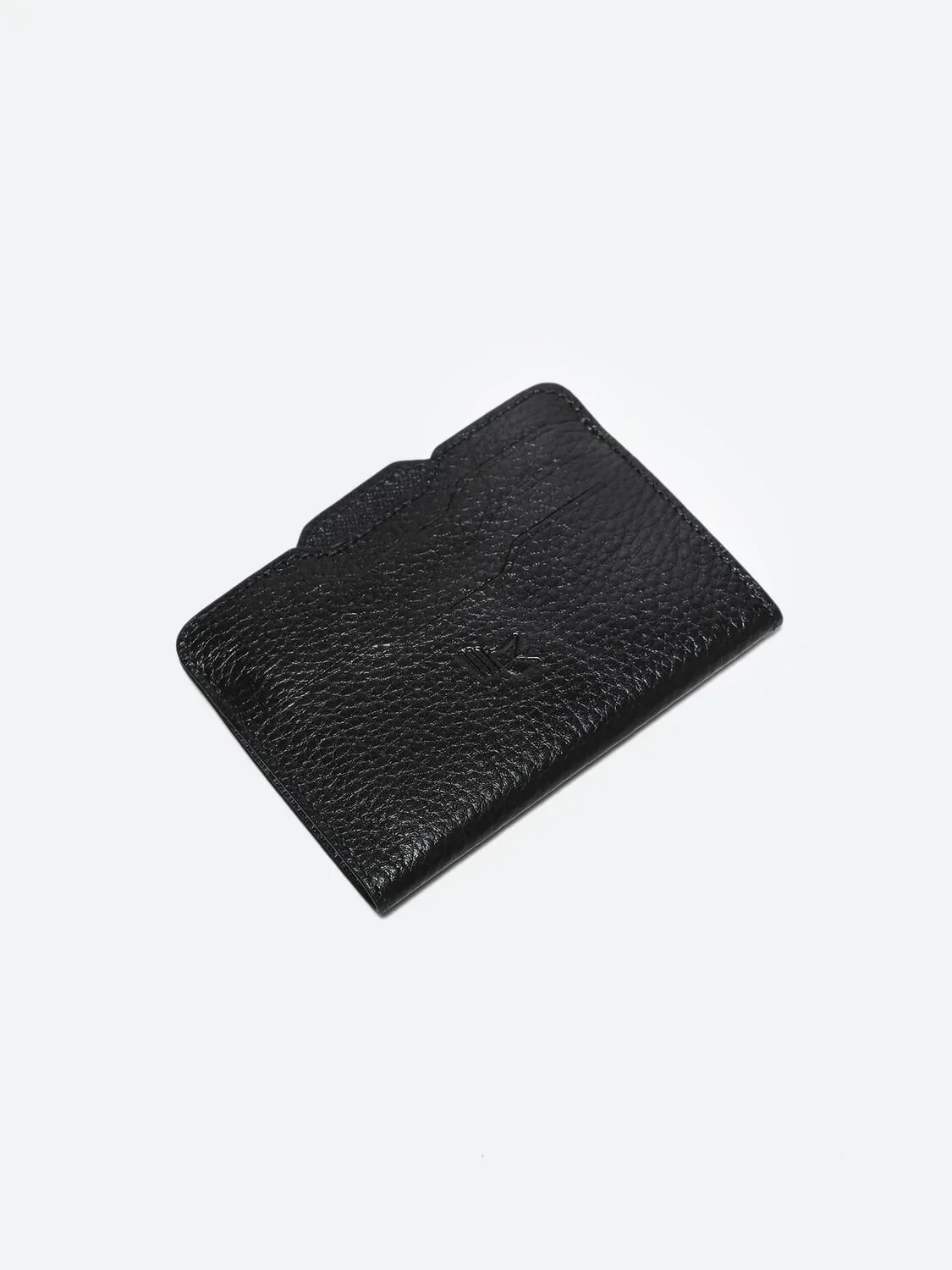 Navy Blue Cow Leather Card Holder - 1