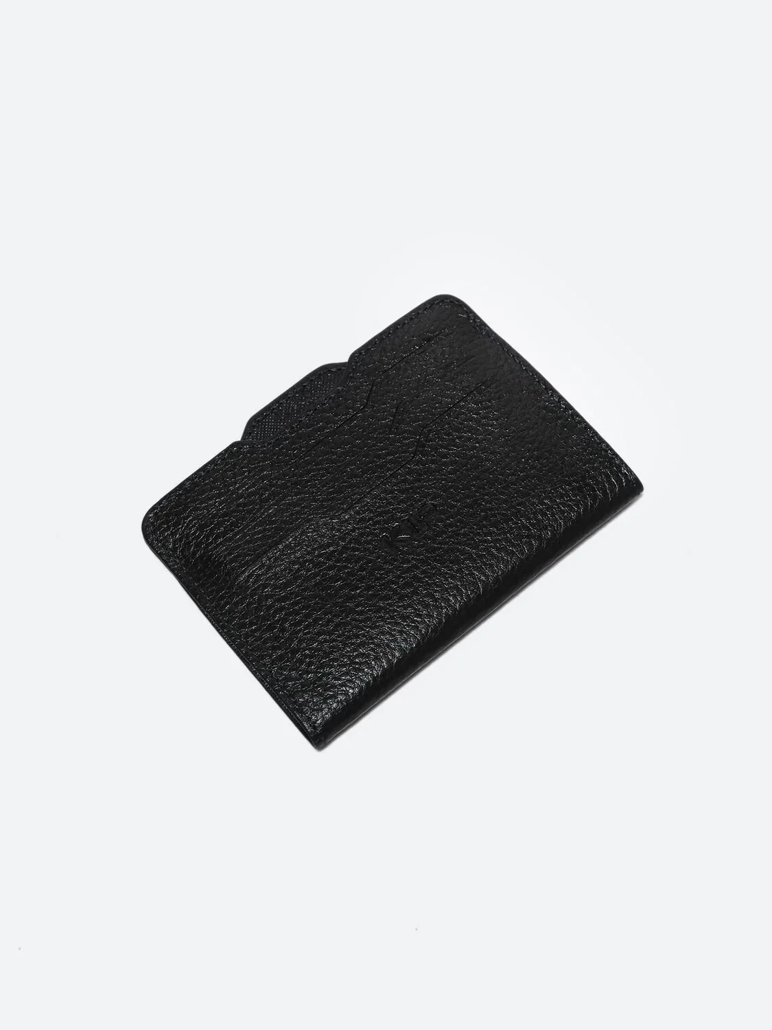 Navy Blue Cow Leather Card Holder - 2