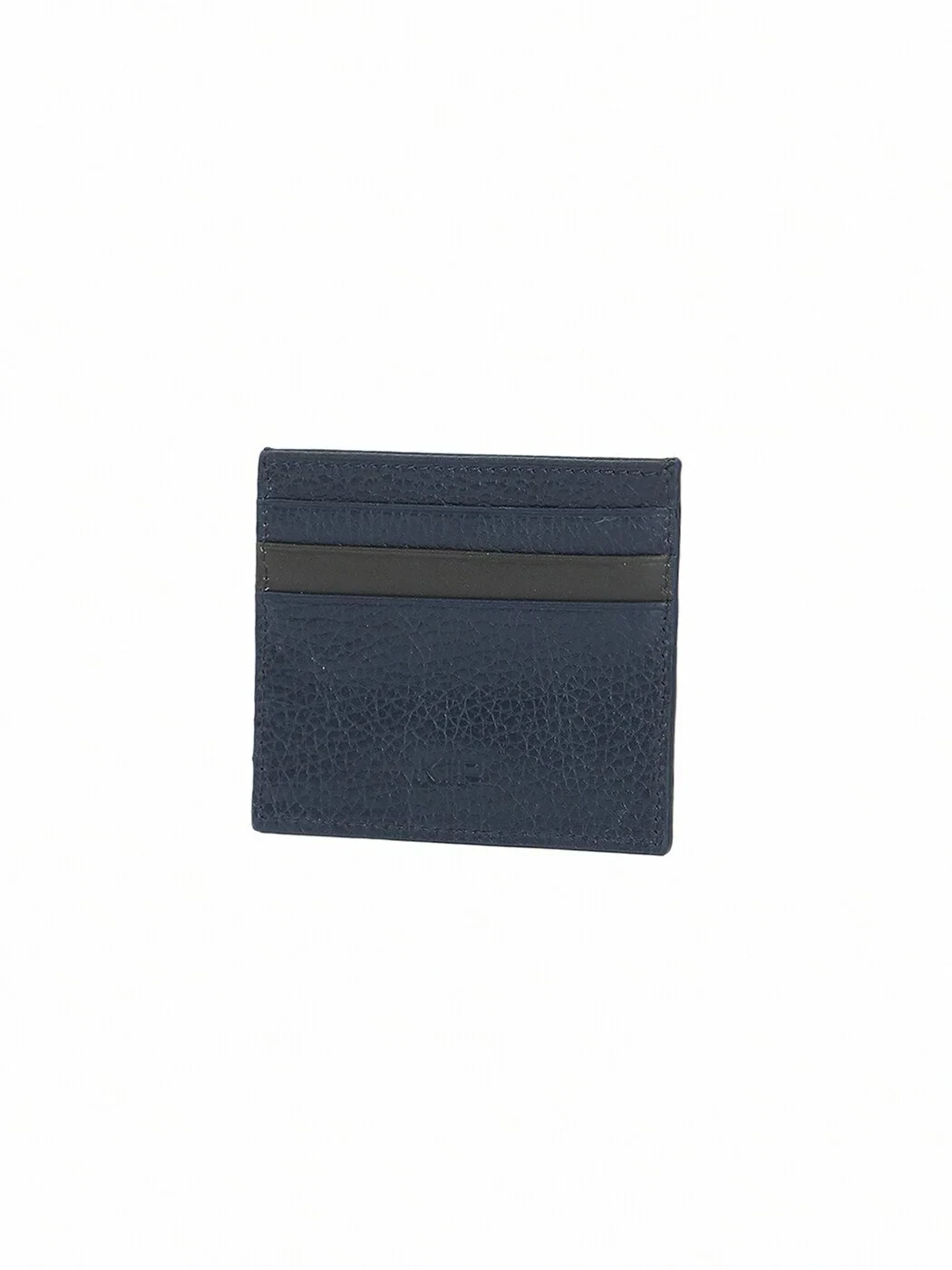 Navy Blue Cow Leather Card Holder - 1