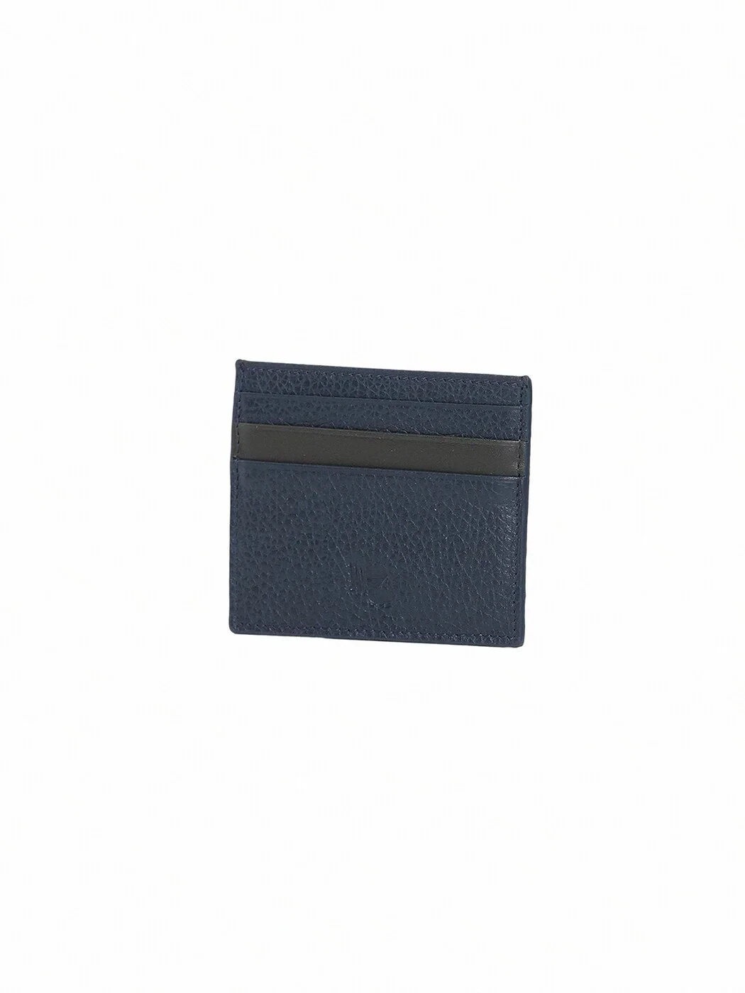 Navy Blue Cow Leather Card Holder - 2