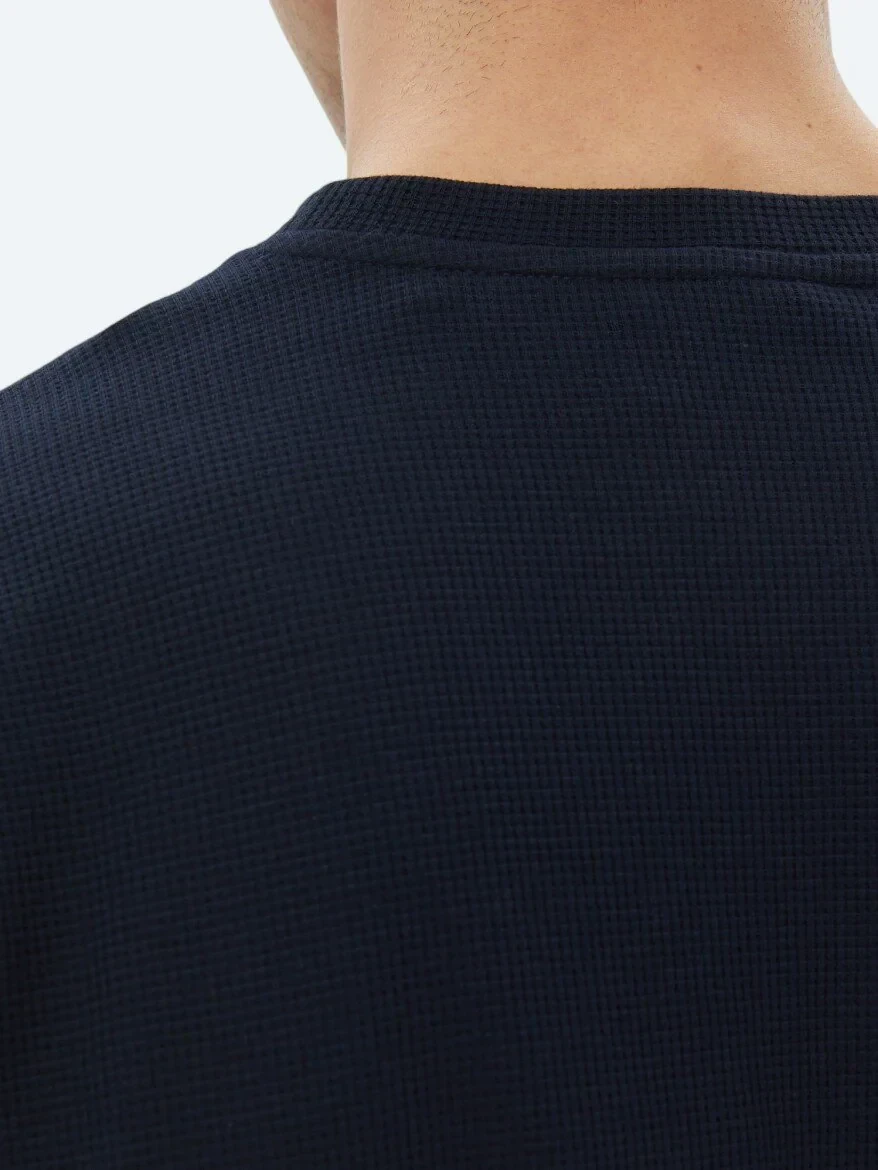 Navy Blue Crew Neck 100% Cotton T-Shirt 