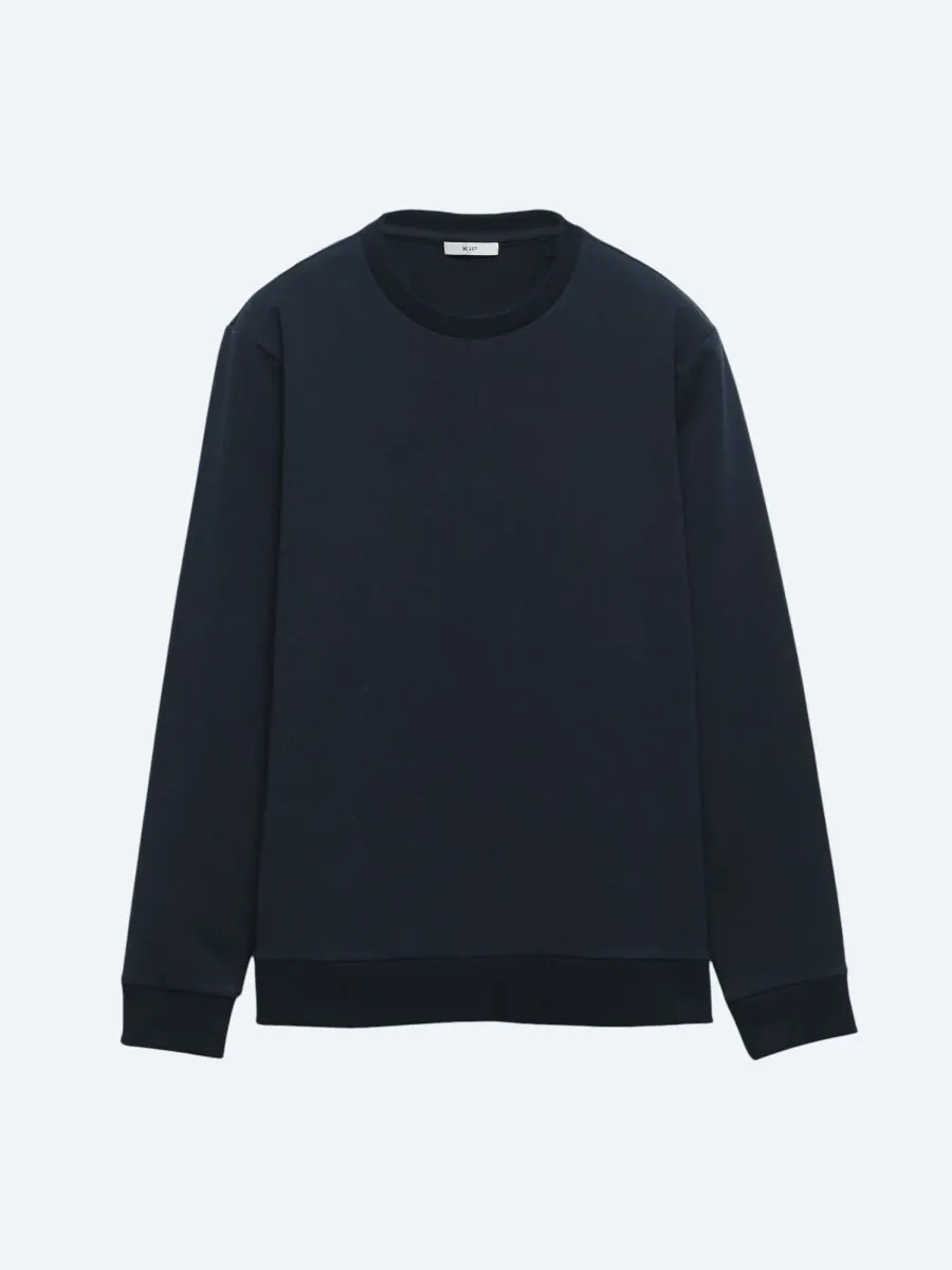 Navy Blue Crew Neck Sweatshirt - 5