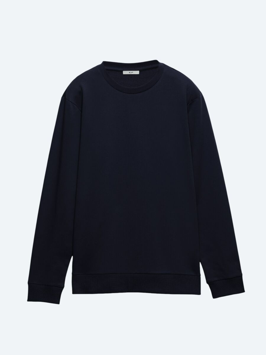 Navy Blue Crew Neck Sweatshirt - 6