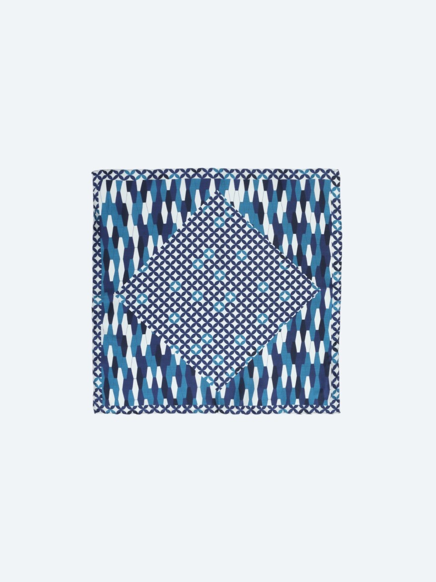 Navy Blue Handkerchief 