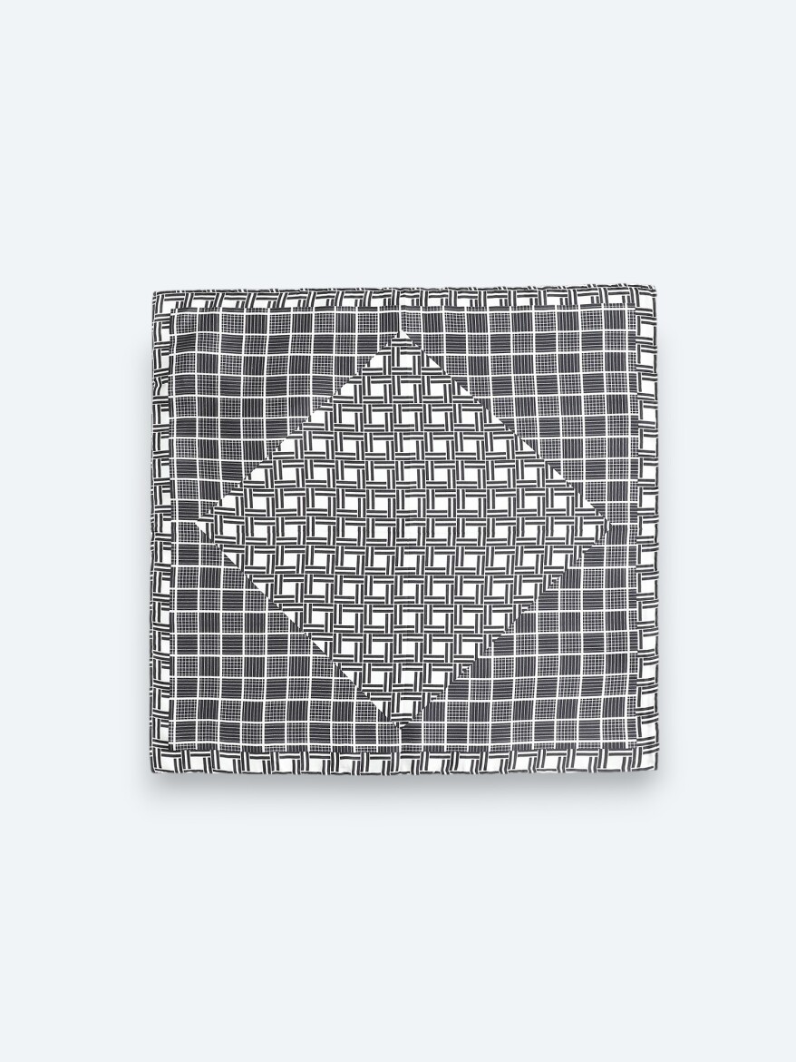 Navy Blue Handkerchief 