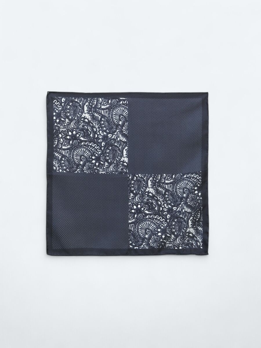 Navy Blue Handkerchief - 1