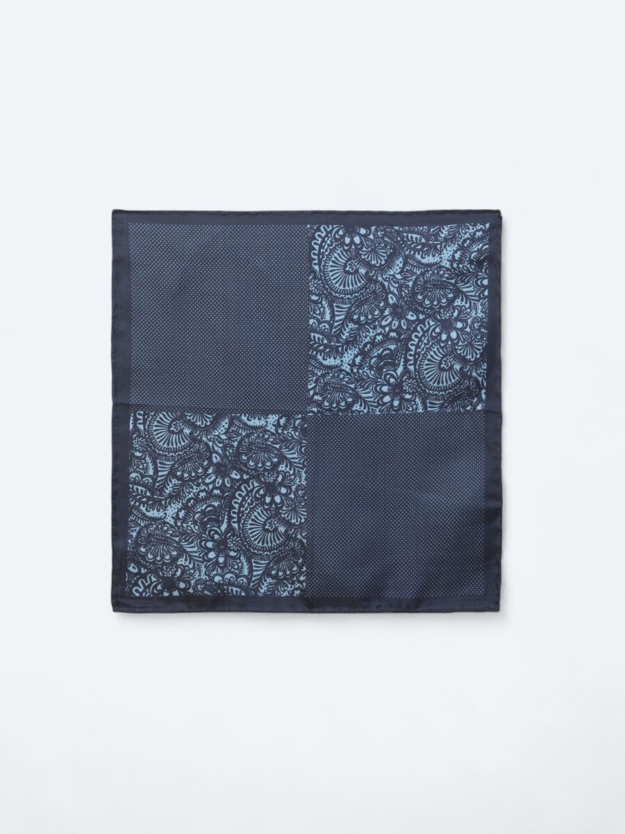 Navy Blue Handkerchief - 1