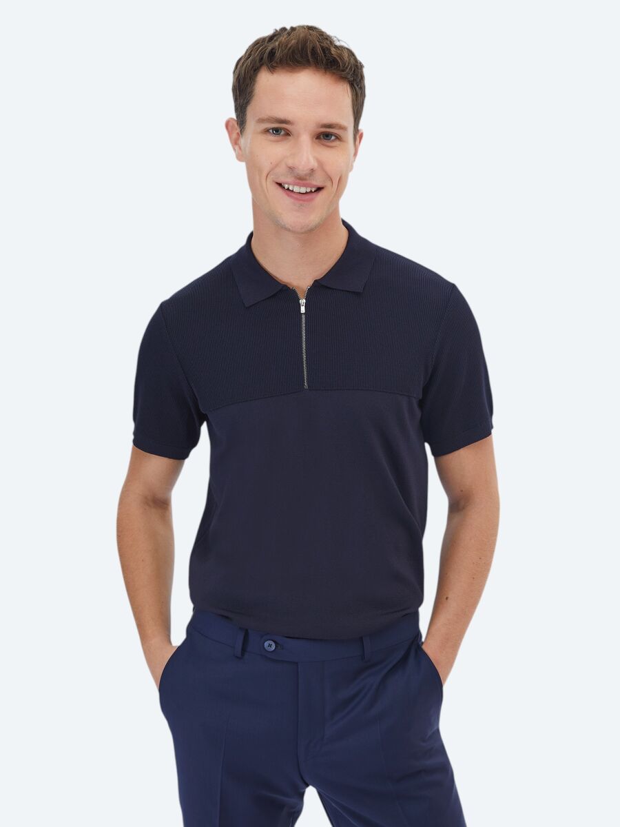 Navy Blue Knitwear - 1