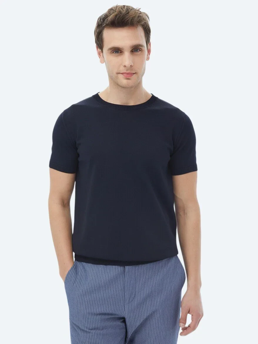 Navy Blue Knitwear - 1
