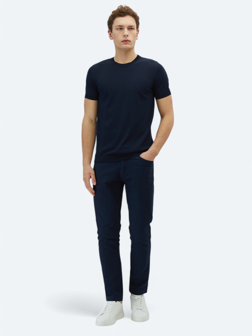 Navy Blue Knitwear - KİP