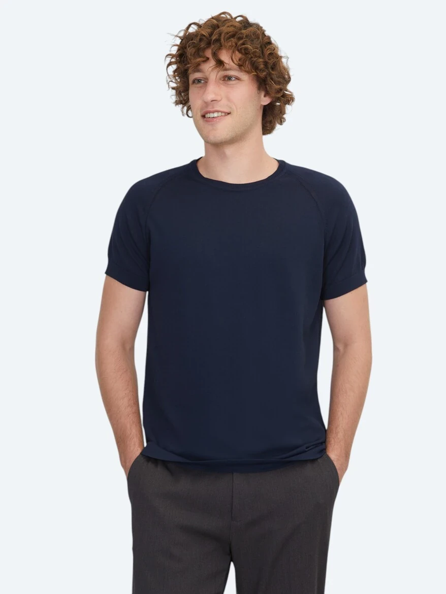 Navy Blue Knitwear - KİP