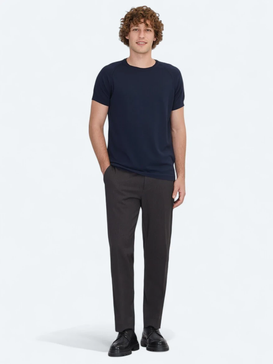 Navy Blue Knitwear - KİP