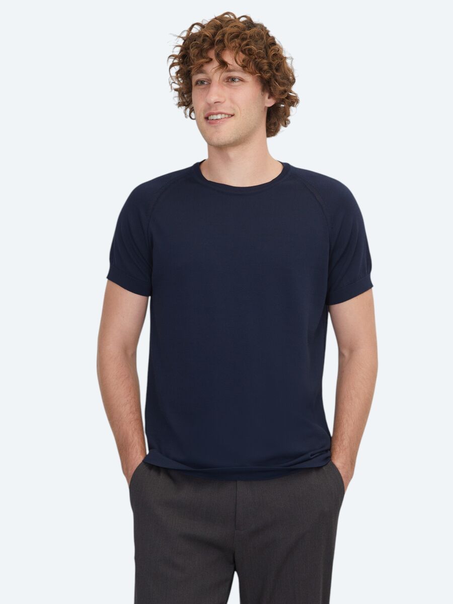 Navy Blue Knitwear - 1