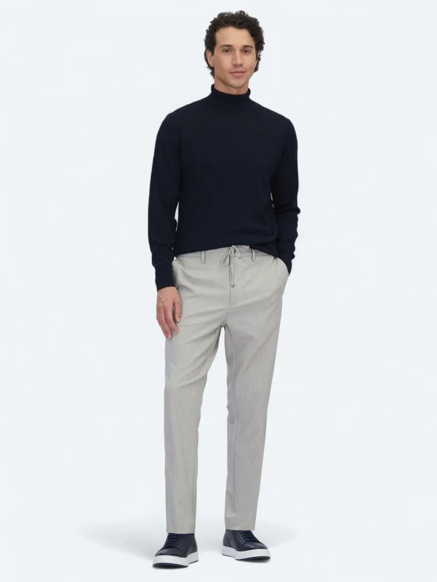 Navy Blue Knitwear Sweatshirt - 2